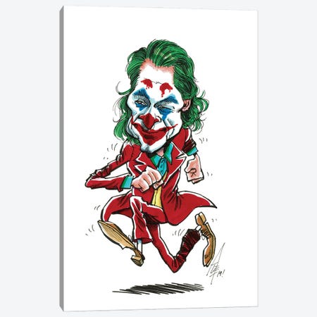 The Joker Canvas Print #GGO26} by Alex Gallego Canvas Wall Art