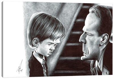 The Sixth Sense Canvas Art Print - Bruce Willis