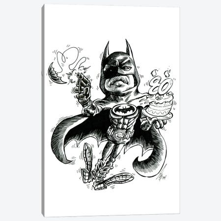 Batman Anniversary Canvas Print #GGO32} by Alex Gallego Canvas Artwork