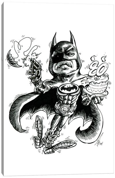 Batman Anniversary Canvas Art Print - Michael Keaton