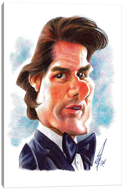 Ethan Hunt Canvas Art Print - Tom Cruise