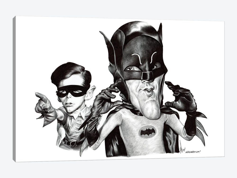 Batman And Robin by Alex Gallego 1-piece Canvas Art Print