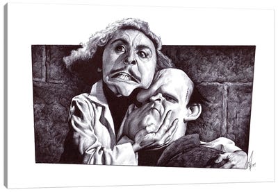Young Frankenstein Canvas Art Print - Alex Gallego