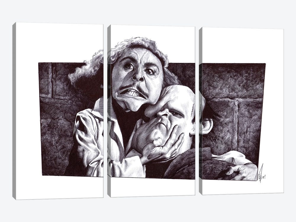 Young Frankenstein by Alex Gallego 3-piece Canvas Artwork