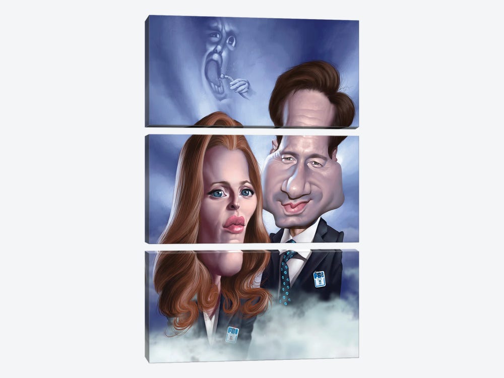 The X-Files by Alex Gallego 3-piece Canvas Wall Art