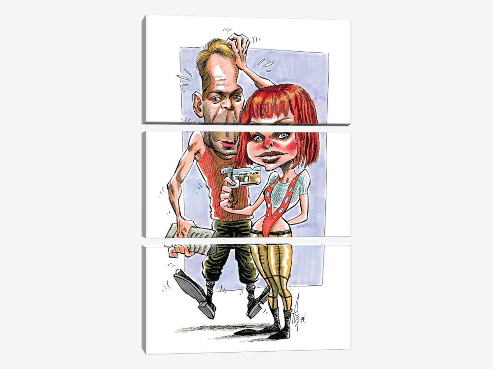 The Fifth Element by Alex Gallego 3-piece Canvas Art
