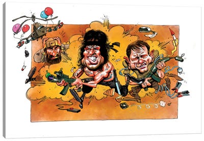 Rambo 3 Canvas Art Print - Alex Gallego