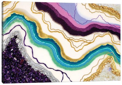 Lago De Gratitud Canvas Art Print - Agate, Geode & Mineral Art