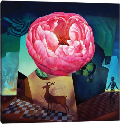 One Blossom One World I Canvas Art Print - Guigen Zha