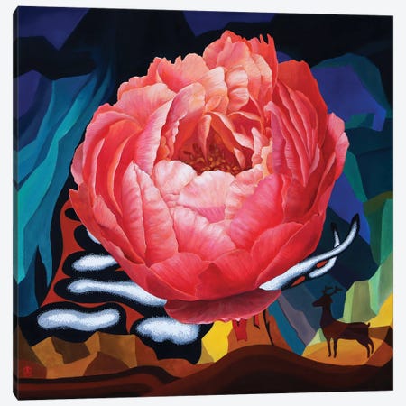 One Blossom One World II Canvas Print #GGZ13} by Guigen Zha Canvas Art Print