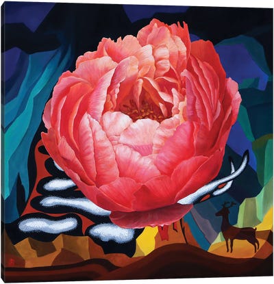 One Blossom One World II Canvas Art Print - Guigen Zha