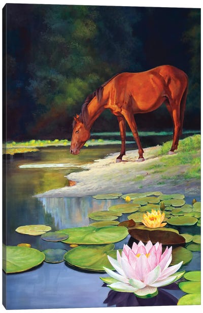 Dreamland Brown Canvas Art Print - Magical Realism