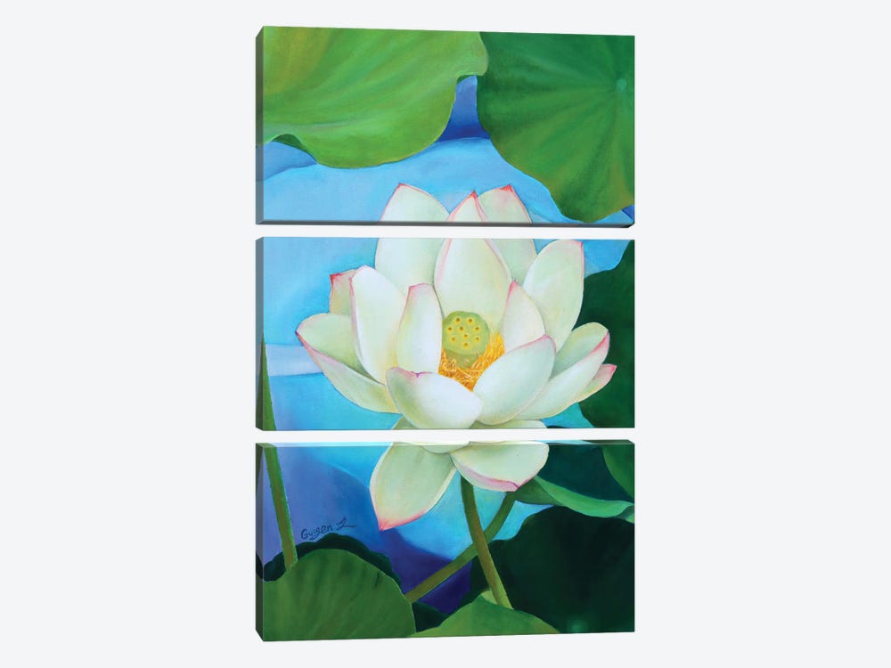 Blooming by Guigen Zha 3-piece Canvas Art Print