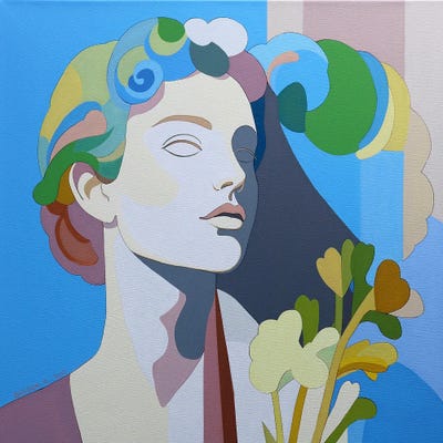 Déjà Vu. Spring by Guigen Zha framed canvas print