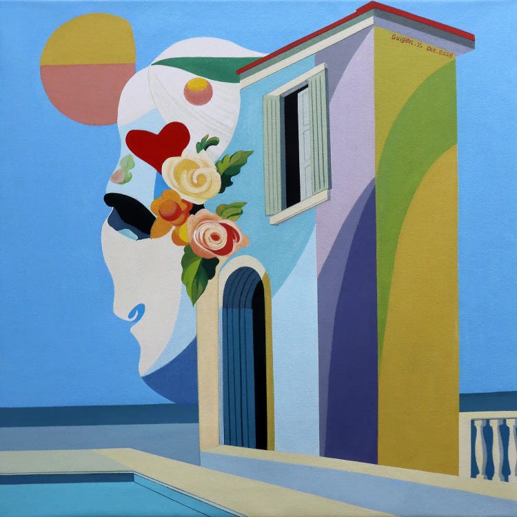 Island. Ghost House by Guigen Zha wall art