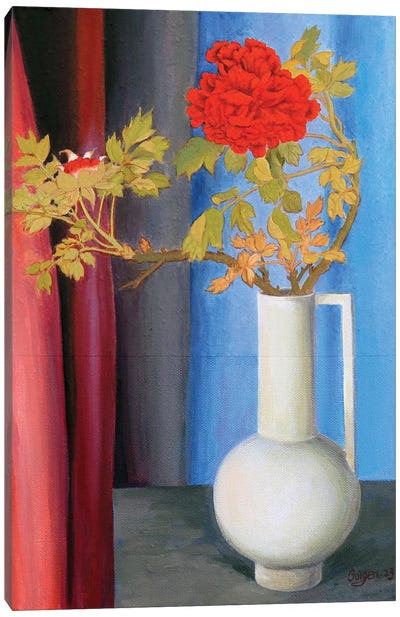 Red Peonies Canvas Art Print - Guigen Zha