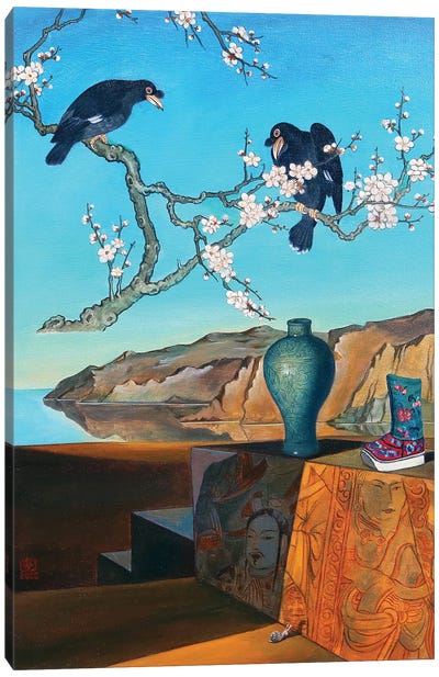 Time II Canvas Art Print - Cherry Blossom Art