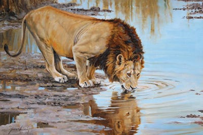 A Drink For The King by Grant Hacking framed canvas print