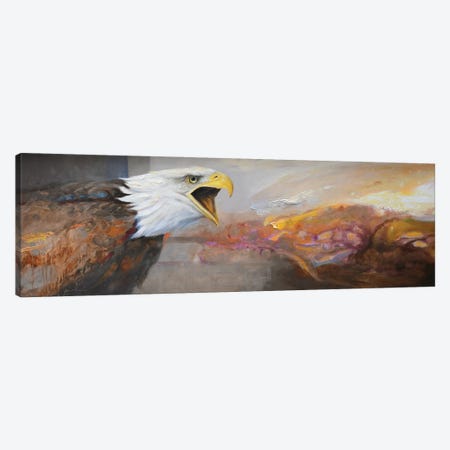 Eagle Canvas Print #GHC33} by Grant Hacking Canvas Wall Art