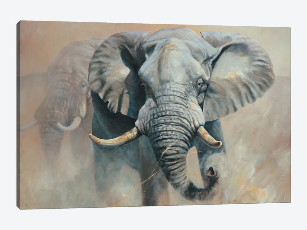 Elephant by Grant Hacking 1-piece Canvas Print