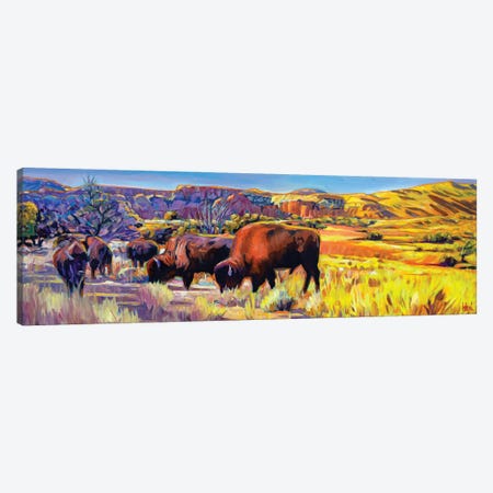 Dusk Herd Canvas Print #GHE10} by Greg Heil Canvas Artwork
