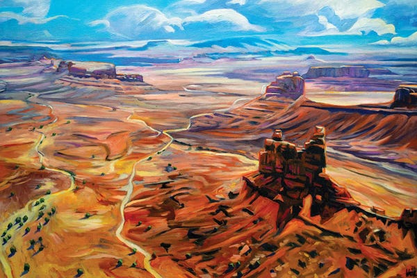 Plein Air Paintings: Fire Spires by Greg Heil