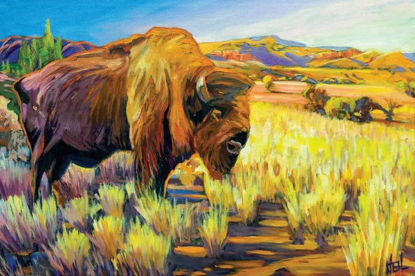 Greg Heil: Lone Buffalo by Greg Heil
