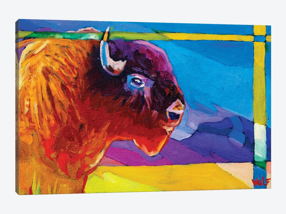 Rain Buffalo by Greg Heil 1-piece Canvas Art Print