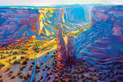 Spider Rock In Canyon De Chelly by Greg Heil canvas print