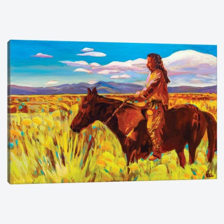 Taos Traveler Canvas Print #GHE44} by Greg Heil Canvas Artwork