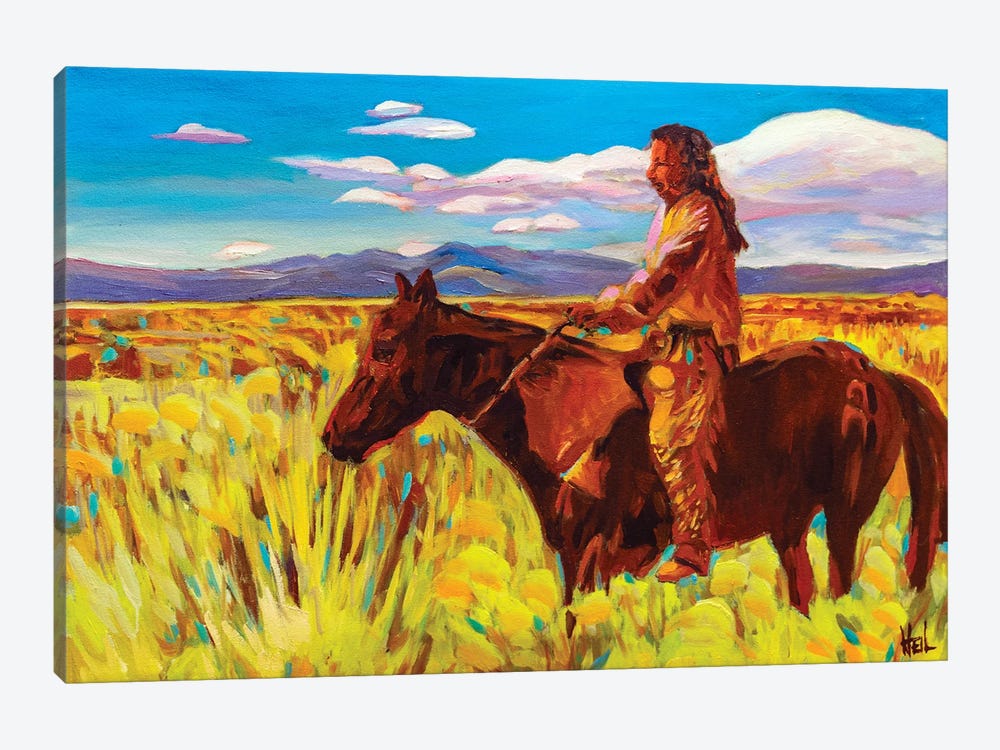 Taos Traveler by Greg Heil 1-piece Canvas Art