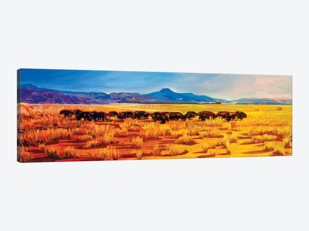 Where The Buffalo Roamed by Greg Heil 1-piece Canvas Art
