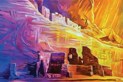 White House Ruins At Canyon de Chelly by Greg Heil framed canvas print