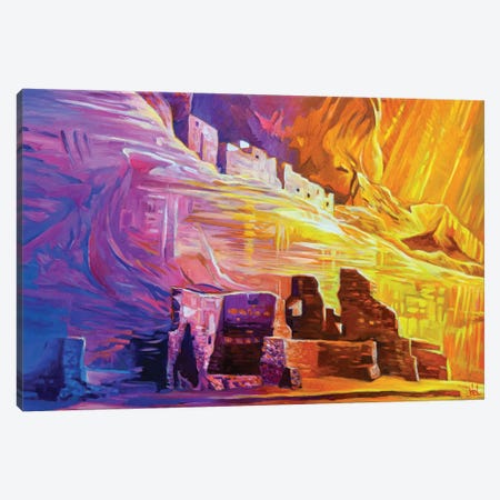 White House Ruins At Canyon de Chelly Canvas Print #GHE52} by Greg Heil Canvas Wall Art