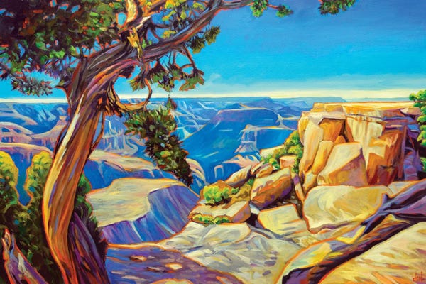 Plein Air Paintings: Canyon Through The Pinion by Greg Heil