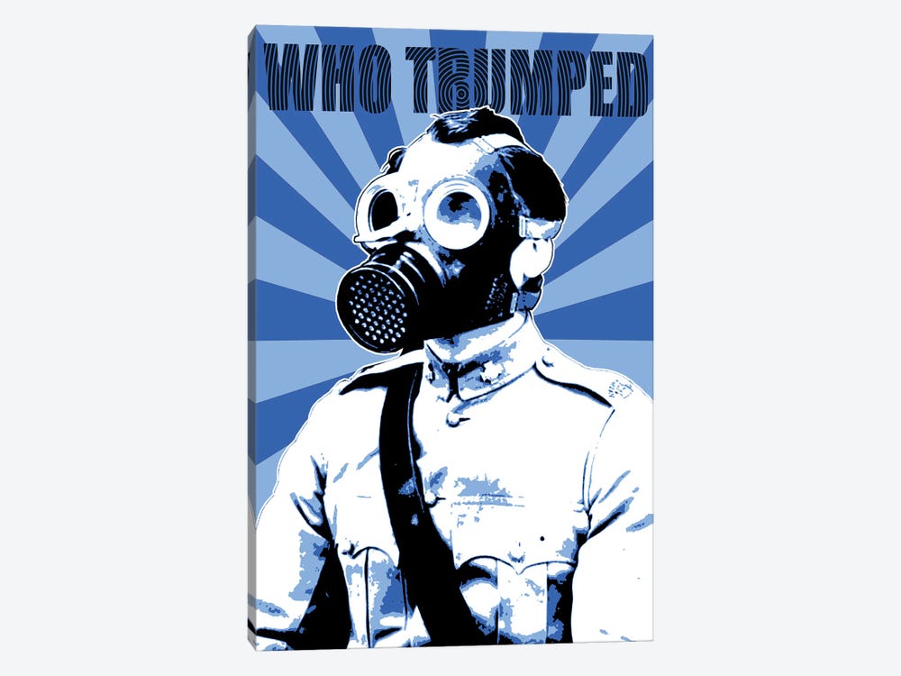 Who Trumped - Blue by Gary Hogben 1-piece Canvas Artwork