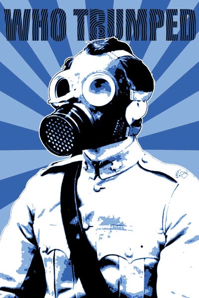 Gary Hogben: Who Trumped - Blue by Gary Hogben