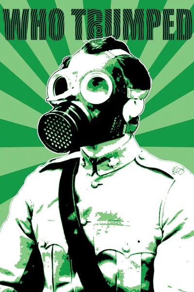 Who Trumped - Green by Gary Hogben canvas print