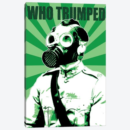 Who Trumped - Green Canvas Print #GHO101} by Gary Hogben Canvas Print