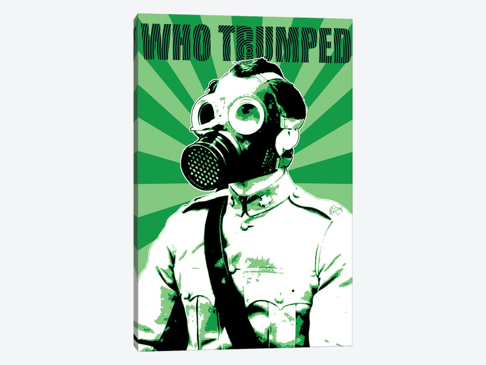 Who Trumped - Green by Gary Hogben 1-piece Canvas Art Print