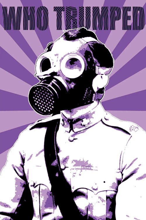 Who Trumped - Purple by Gary Hogben wall art
