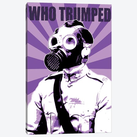 Who Trumped - Purple Canvas Print #GHO102} by Gary Hogben Canvas Art Print