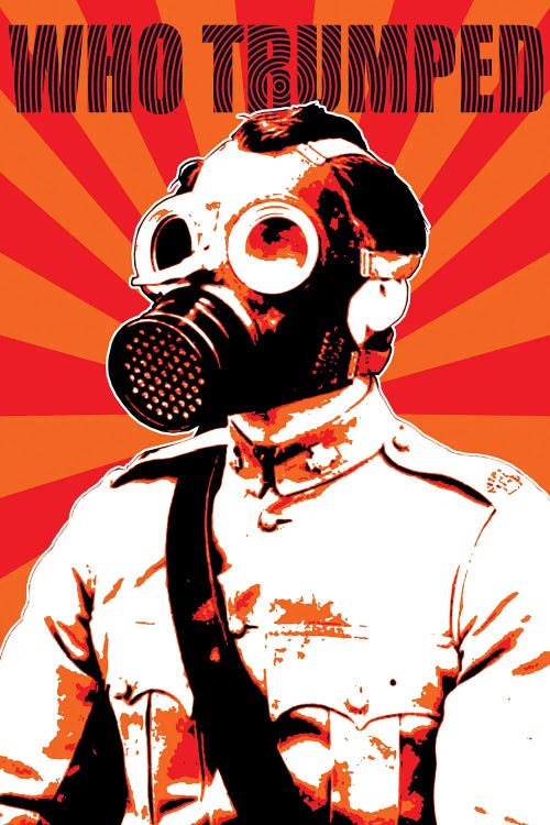 Who Trumped - Red by Gary Hogben wall art