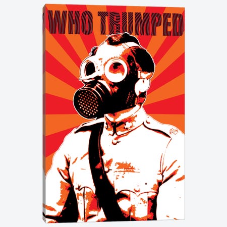 Who Trumped - Red Canvas Print #GHO103} by Gary Hogben Canvas Print