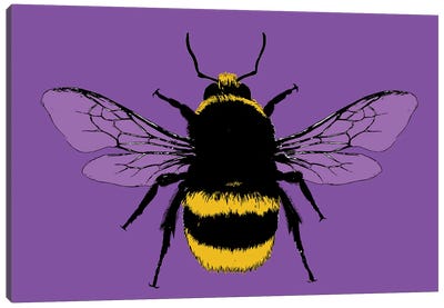 Bee Mine - Purple Canvas Art Print - Gary Hogben