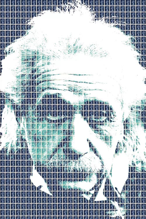 Einstein Blue by Gary Hogben wall art