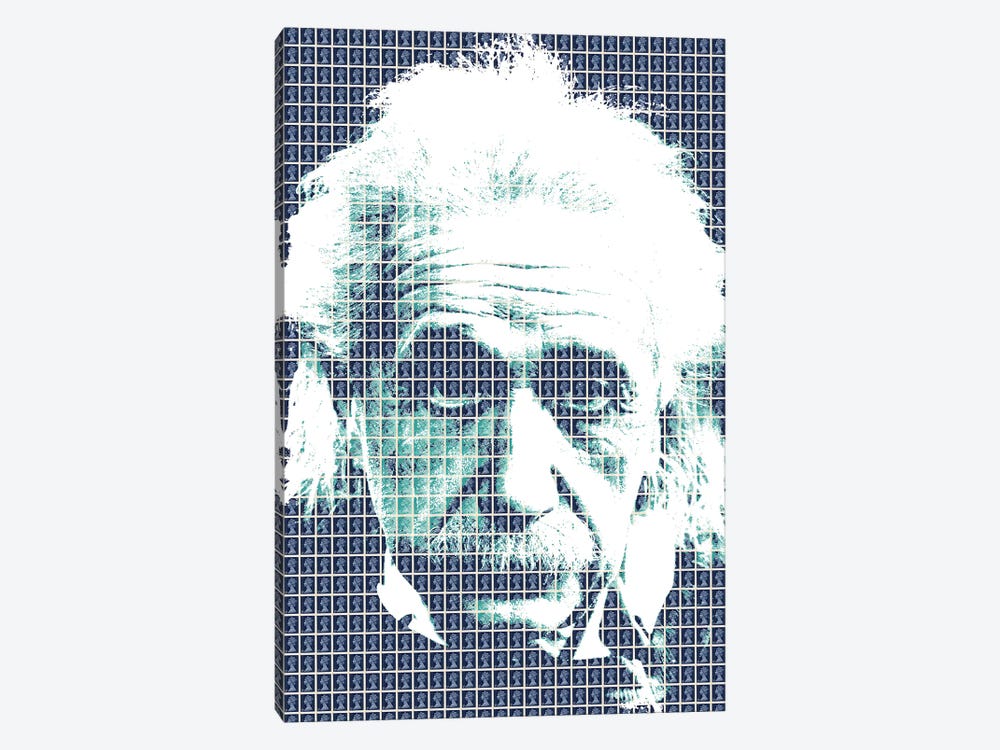Einstein Blue by Gary Hogben 1-piece Canvas Print