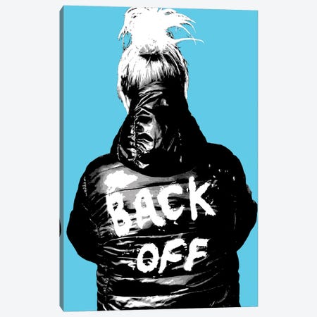 Back Off - Blue Canvas Print #GHO110} by Gary Hogben Canvas Art