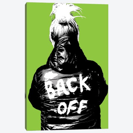 Back Off - Lime Canvas Print #GHO111} by Gary Hogben Canvas Wall Art