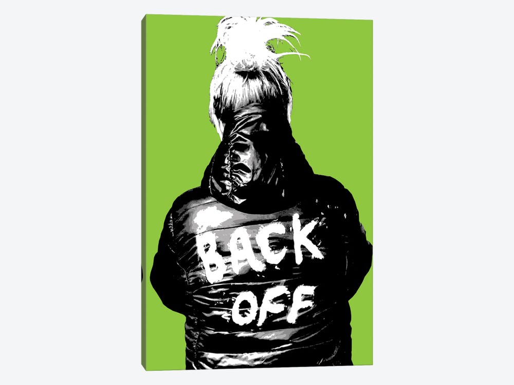 Back Off - Lime by Gary Hogben 1-piece Canvas Artwork